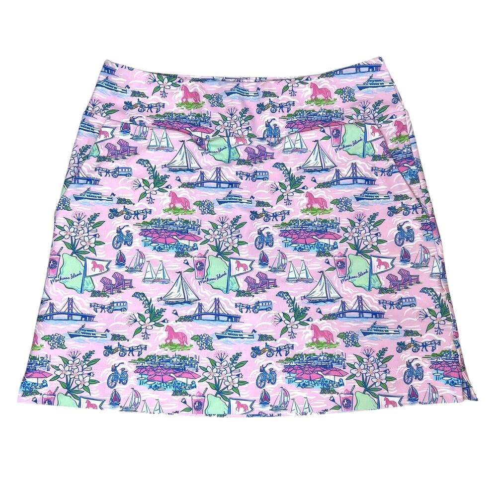 Katherine Way Mackinac Island Performance Skort Golf Tennis Pickleball Skirt XS